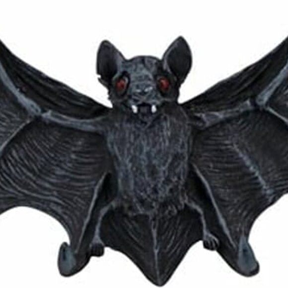 New Key Hook Rack - Vampire Bat Key Holder Wall Sculpture Halloween Bats, Medium - Picture 2 of 7